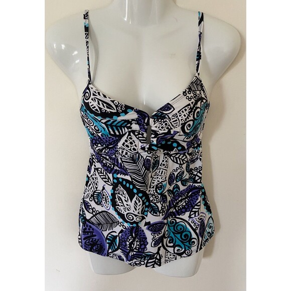 Solaris Tankini Swimsuit Womens Size S Top - Picture 2 of 6